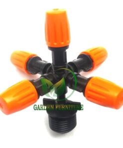 Vòi phun sương 5 cửa màu cam chân ren 21- VBS512