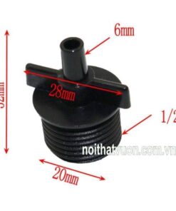 noi voi tuoi phun suong 6mm chan ren 21