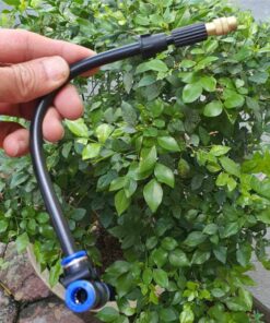 Bộ đầu phun sương đầu đồng, thân uốn góc tưới, 8mm,